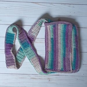 Handmade Crocheted Shoulder Strap Bag